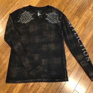 REVERSIBLE Men’s Affliction long sleeve T